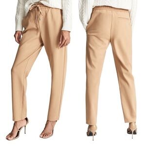 Reiss Eve Women's Pull On Camel Brown Formal Jogger Pants Size 4